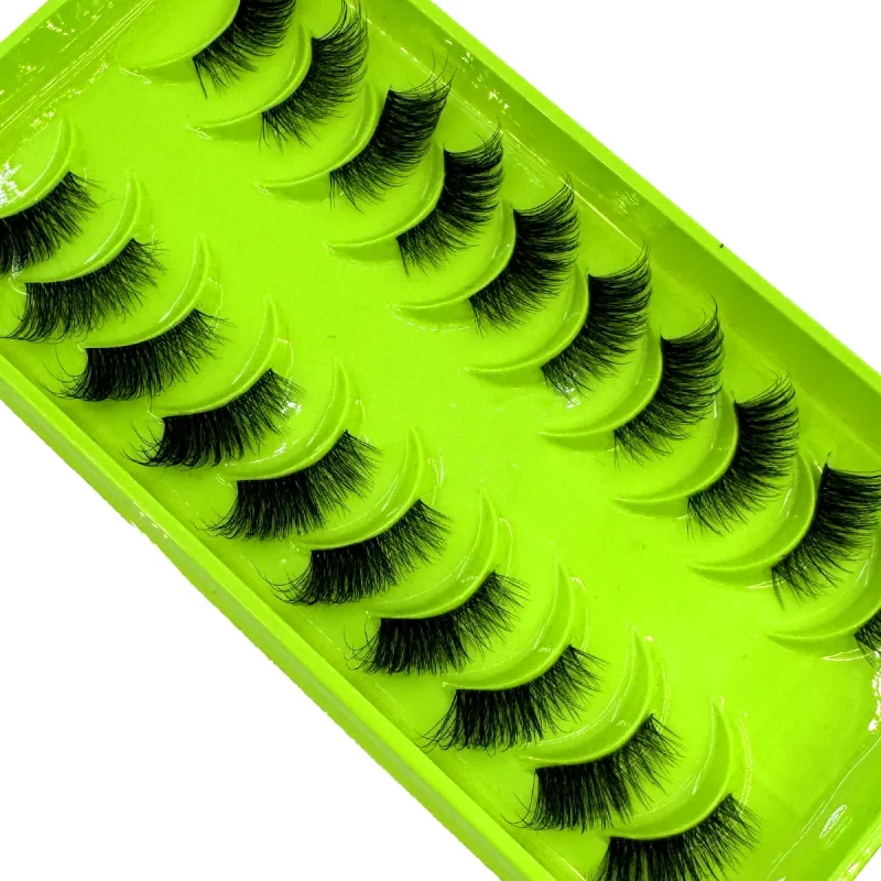 Black Eyelashes 10 Half Lashes Soft Natural Cat Eye Lashes Makeup Tool Extension Fluffy Faux Cils back-to-school season — image 14