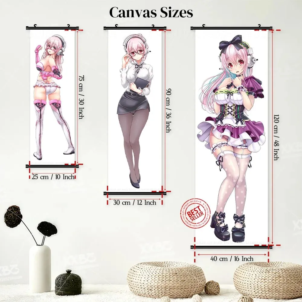 Video game Wall Artwork Canvas Scrolls Picture Anime Movie Role Poster Hanging Painting Print Home Decoration For SUPER SONICO — image 4