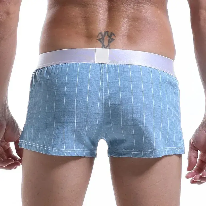 Panlalaking Cotton Boxers Shorts Maluwag Maraming Kulay Panlalaking Plaid Underwear Homewear Kumportable Arrow Pantalon 3256806911165516 — image 15