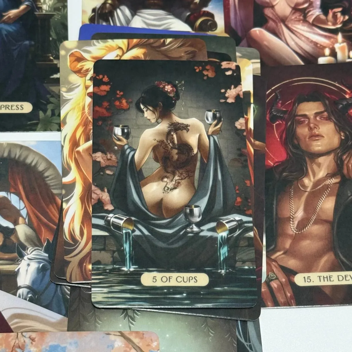 78pcs The Love and Lust Tarot Cards English Version Board Games for Passion Intimacy & Soulful Love Readings — image 2