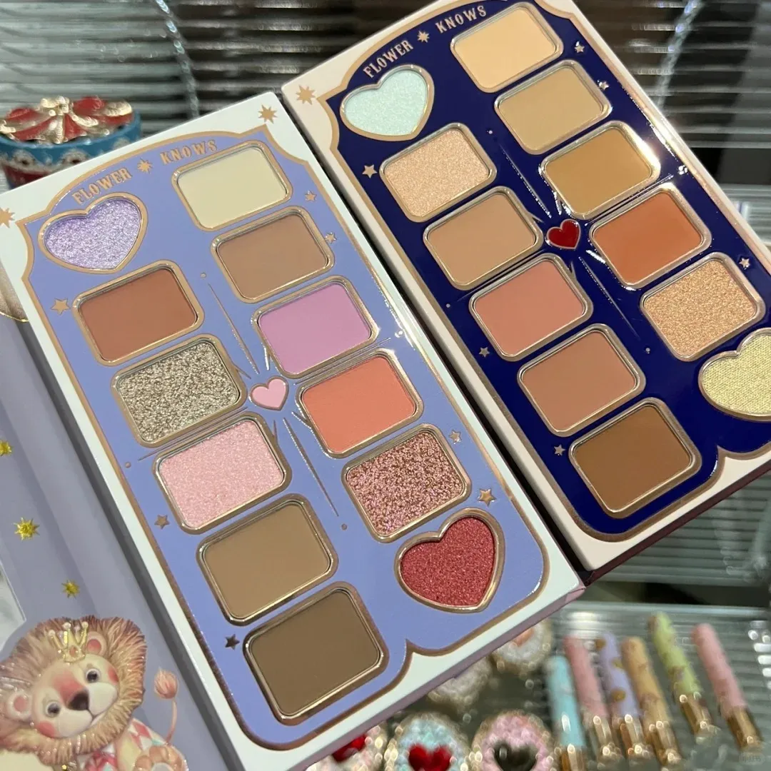 Flower Knows Circus Series 12 Coloured Eyeshadow Palette Matte Shimmer Glitter Sequins Pigment Eye Face Makeup Beauty Cosmetics — image 3