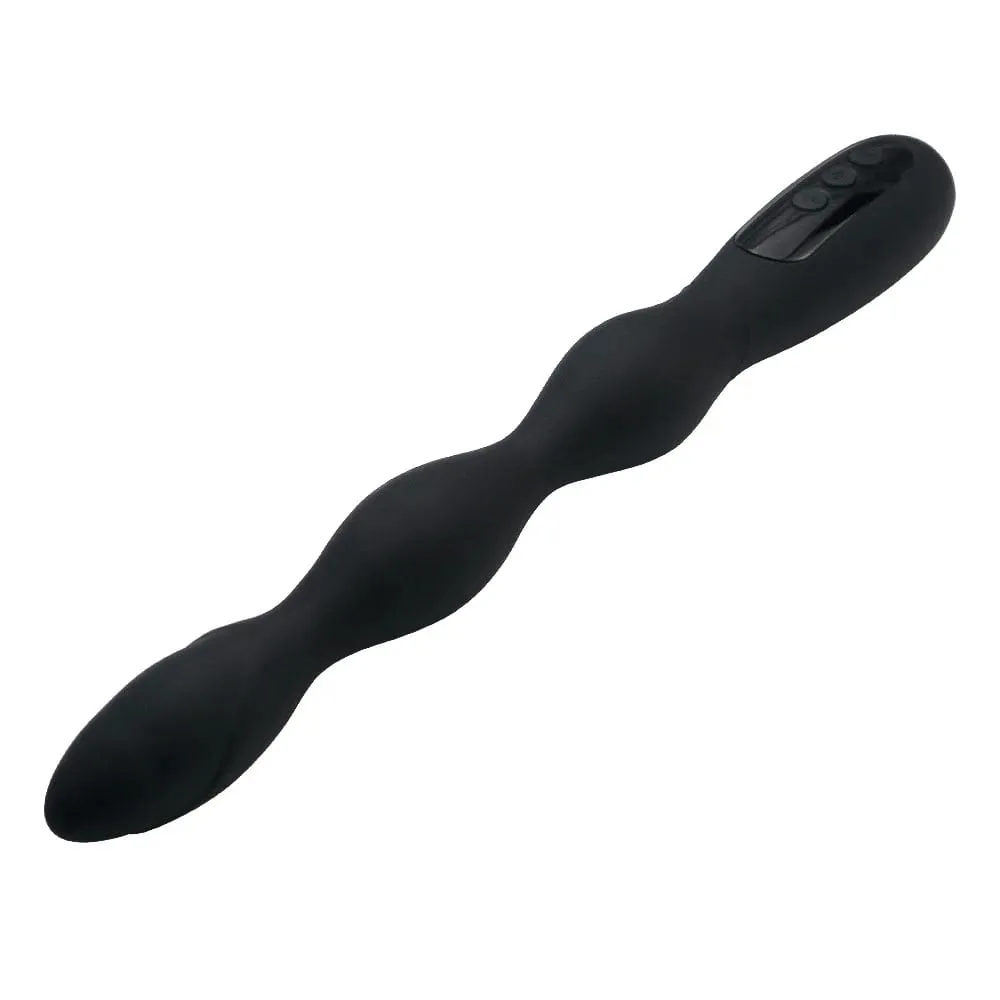 Anal Plug Electric Shock Prostate Massager Intelligent Heating Butt Plug Female Masturbator Anal Bead Erotic Sex Toys for Couple — image 1