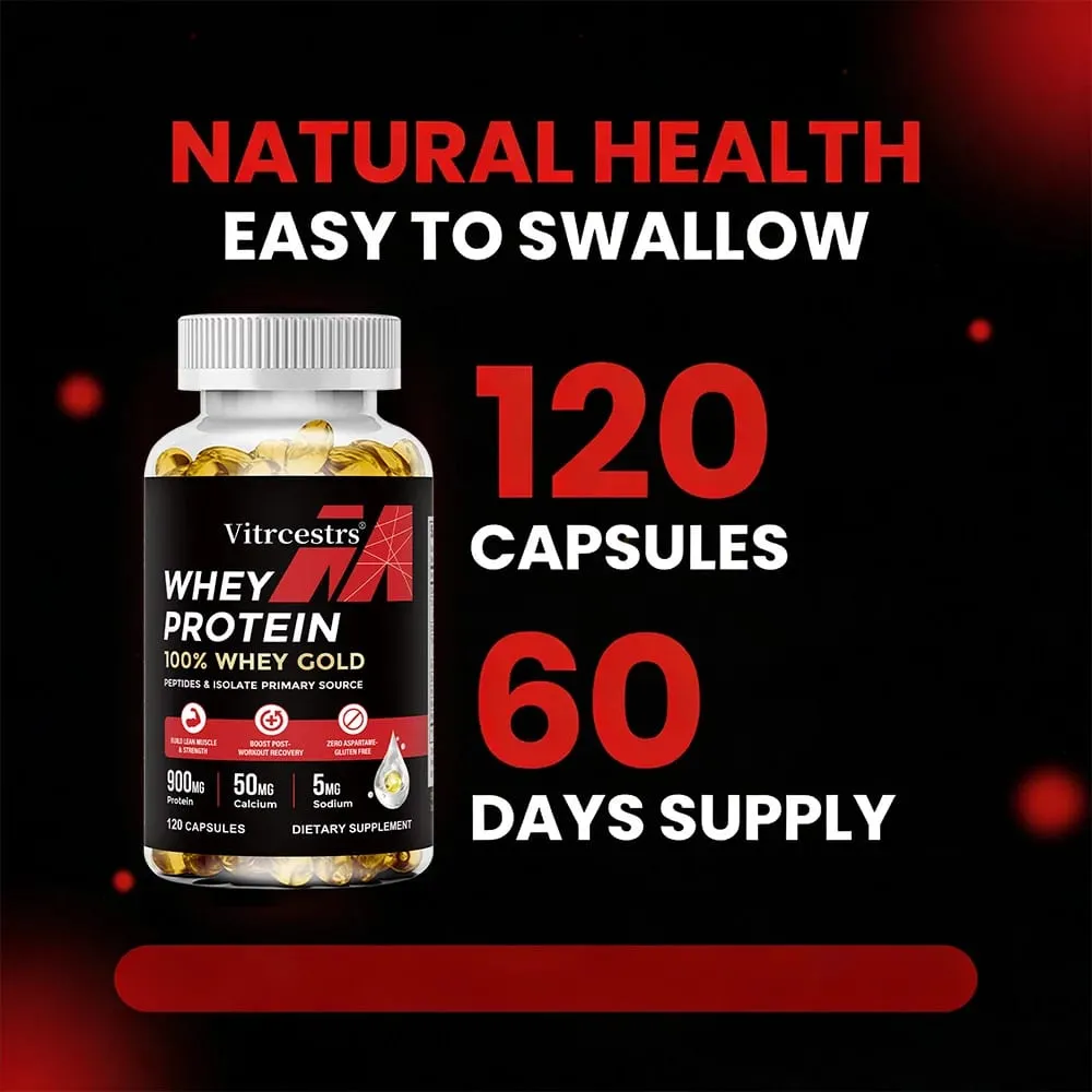 Whey Protein Capsules – High Concentration Promotes Post-workout Recovery Build Abdominal Muscle & Athletic — image 7