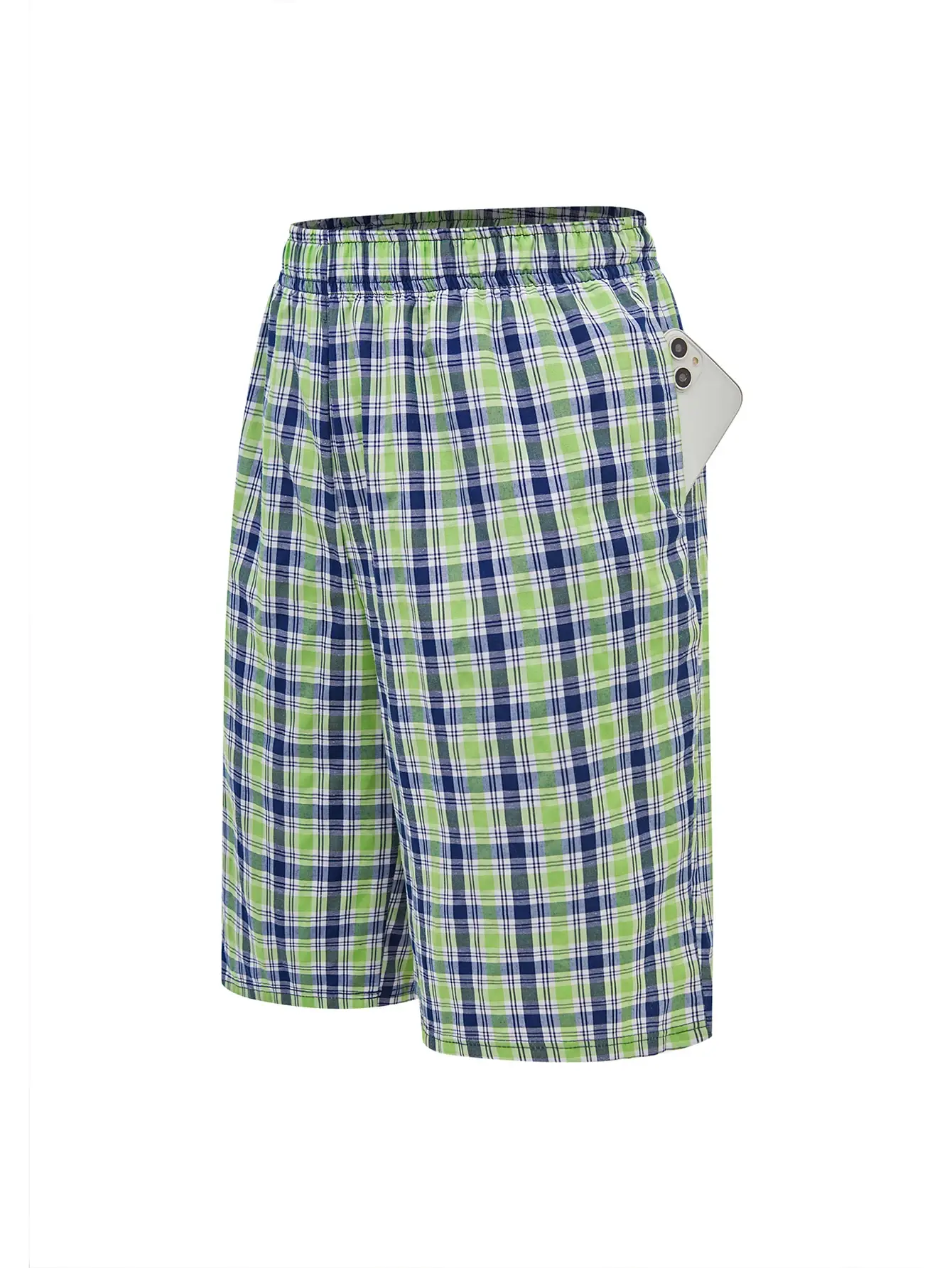 Herr Long Beach Flat Corner Byxor Casual Rutigt elastiskt midjeband Bekvämt hem Casual Sova Ungdom Boxningsbyxor Herr — image 10