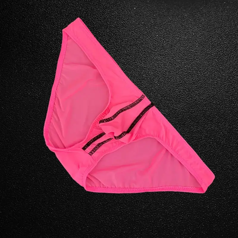 Herrbyxor Ice Silk Ultra Tunna Underkläder Sexiga U Bulge Pouch Man Trosor Elastisk Komfort Snabbtorkande Trosor Kalsonger — image 6