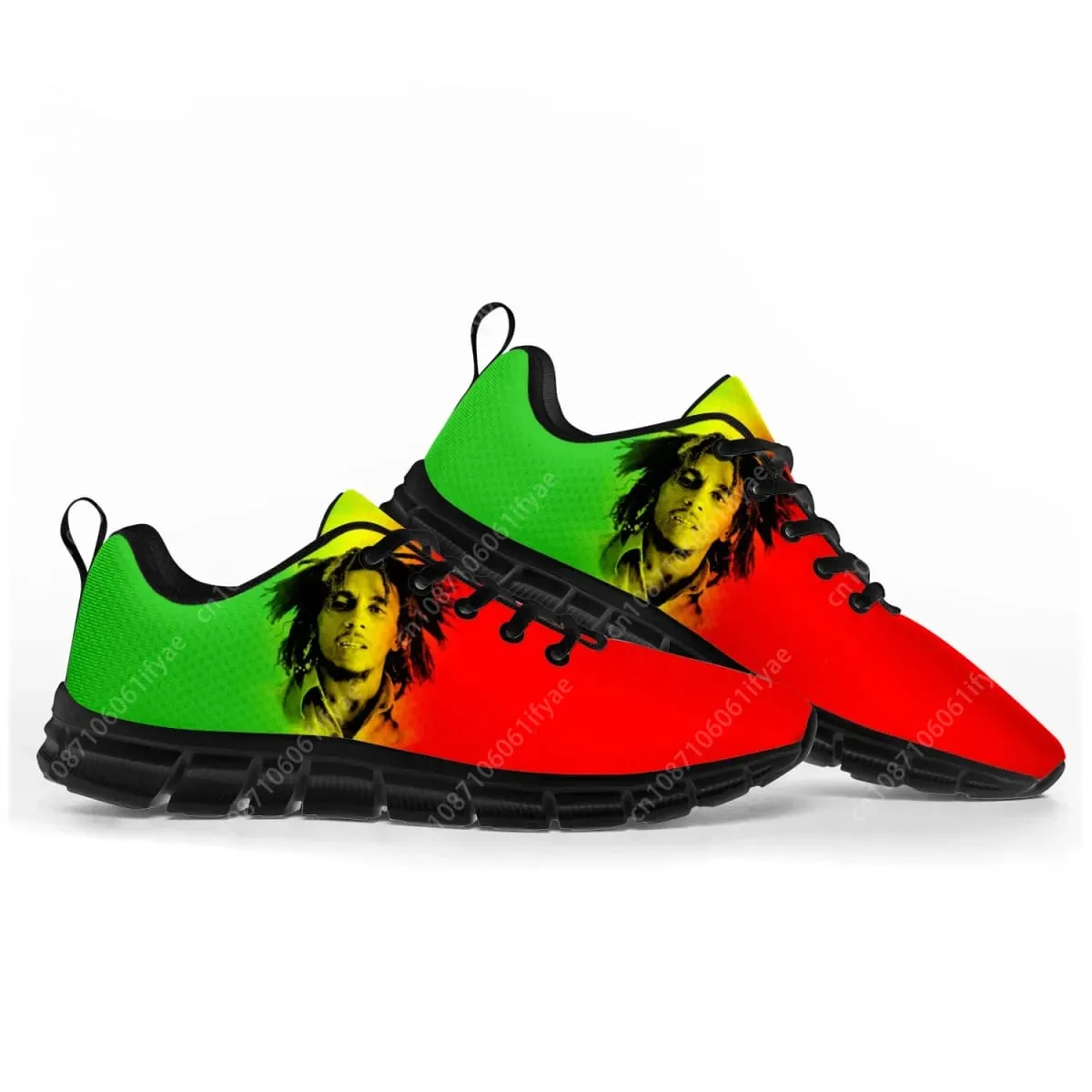 Reggae Rock Music Star Bob Marley Sports Shoes Mens Womens Teenager Breathable Lace-up Sneakers Custom High Quality Couple Shoes