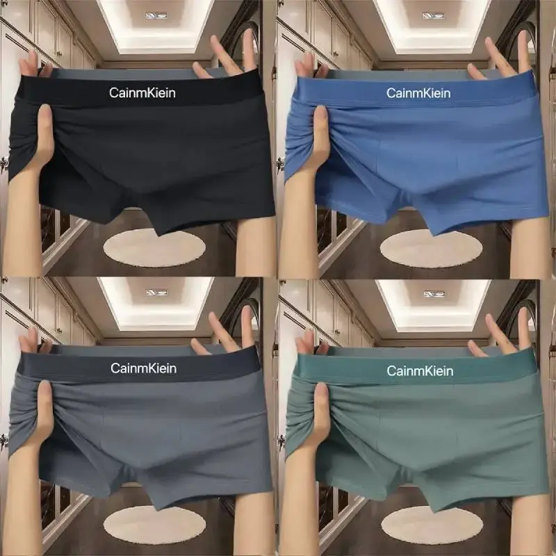 4 pcs Panlalaking Kasuotang Panlalaki Boxer Para sa Lalaki Panloob na Boxer Shorts Sexy Panti ng Panlalaki Hombre Panloob — image 6