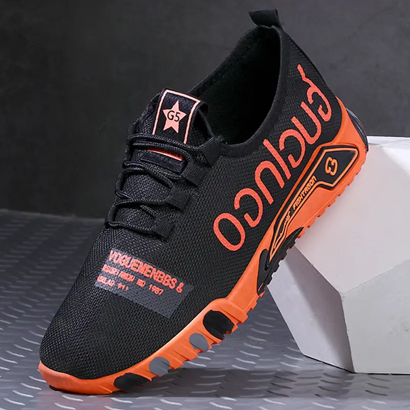 2025 Men's Vulcanize Shoes Breathable Lightweight Sneakers Outdoor Mesh Black Shoes Athletic Jogging Tenis Walking Shoes Man — image 1