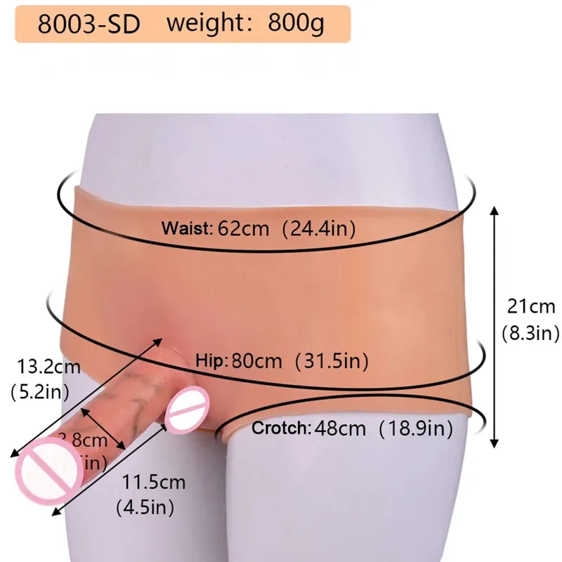 Naisusuot Solid Dildo Panties Silicone Strapon Makatotohanang Penis Pants Elastic Sex Toys Para sa Mga Babaeng Pang-adulto Lesbian Games Kasiyahan — image 7