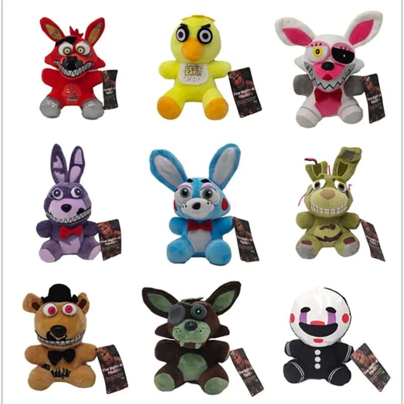 FNaf 18CM Plush Toys Bonnie Bear Foxy Cartoon Stuffed Dolls Freddy Kids Cute Game Doll Gifts — image 2