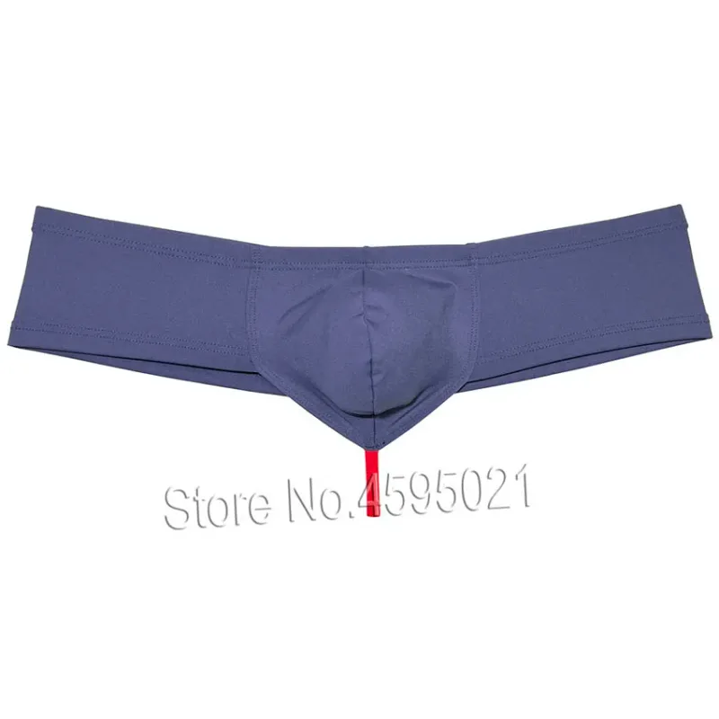 Men's Sexy Low Rise Mini Briefs Panties Solid String Crotch Brazilian Bikini Underwear Solid Enhance Pouch Boxer Briefs for Men — image 16