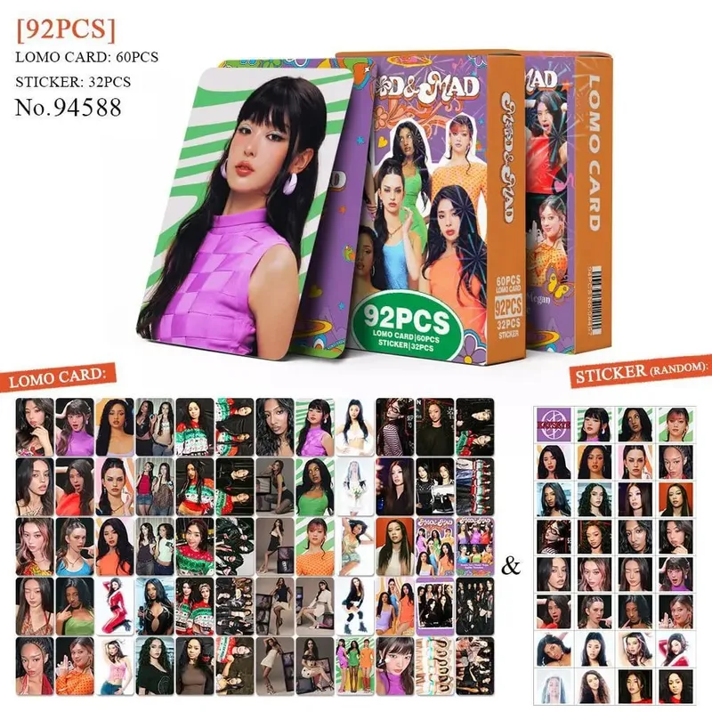 92pcs KATSEYE New Album PINKY UP Photo Card Photocards Stickers Kpop Merch Lomo Cards Set Fans Collection Cards Gifts — image 9