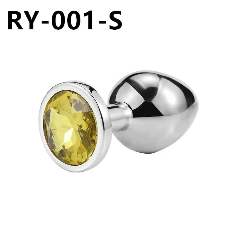 Plugue anal de metal para ânus de cristal, base de joias para jogador iniciante para jogador sênior, 5 tamanhos sm, massagem ponto g, brinquedos sexuais bdsm, 1 peça — image 17