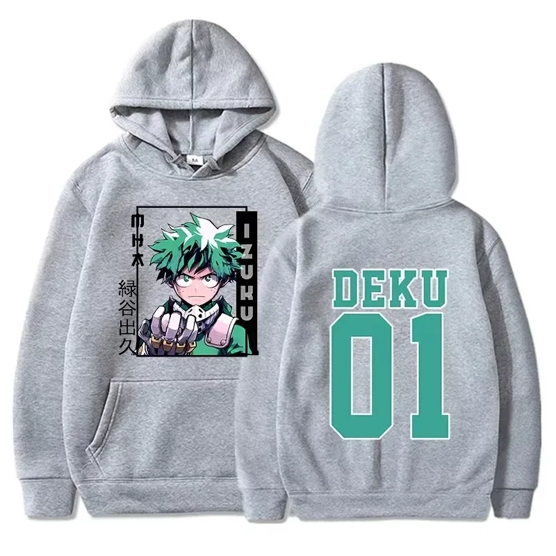 Meu herói academia moletom com capuz deku anime streetwear impressão gráfica unissex masculino feminino oversized casual moletom manga longa — image 6