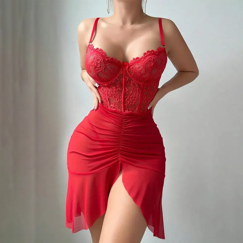 Womens Underwear Exotic Emotional Bra Set Lace Lingerie Strappy Mesh Sheer Nightgowns For Fishnet Stockings for Women Lingerie