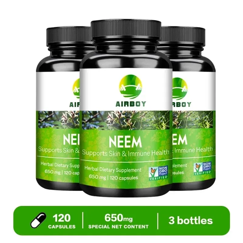 Organic Neem Supplement - Herbal Acne Supplements Supporting Clear Skin and Detox Supports Immune Health — image 11