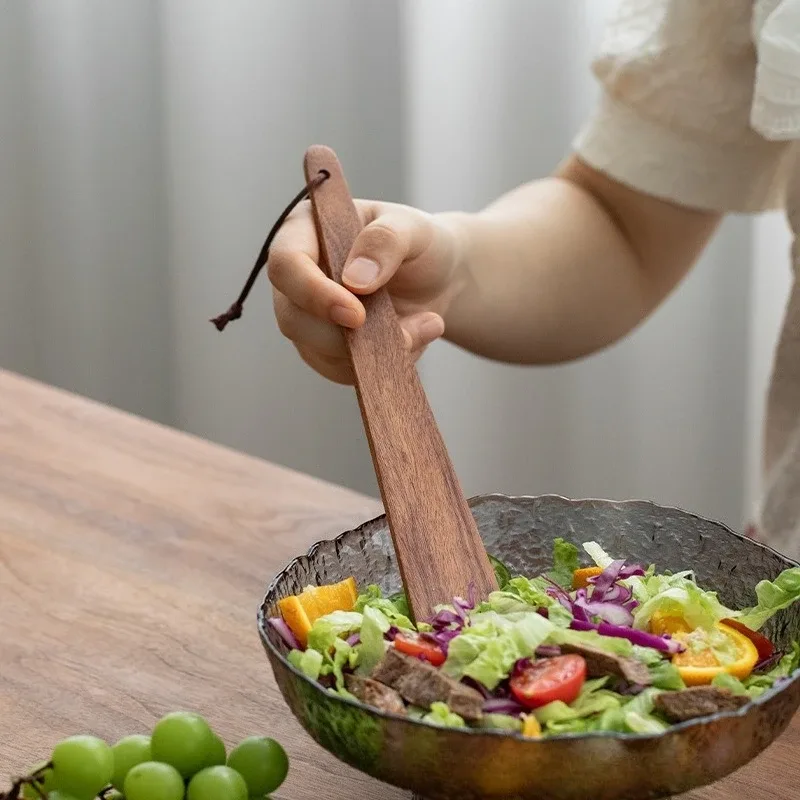 Teak Houten Spatel Kleine Keukenspatel voor Koken Eierpannenkoek Turner Outdoor Koken Spatel Gebruiksvoorwerpen Keuken Gereedschap — image 4