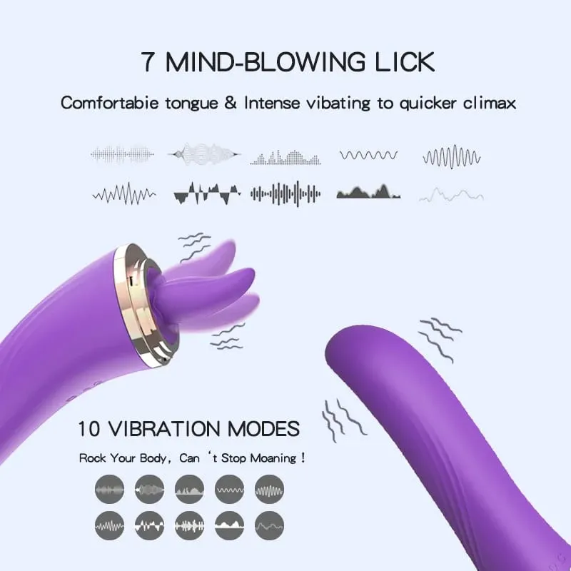 Língua lambendo com sucção g ponto vibrador 3 em 1 brinquedos sexuais para mulheres poderoso clitoral mamilo oral otário estimulação massageador — image 3