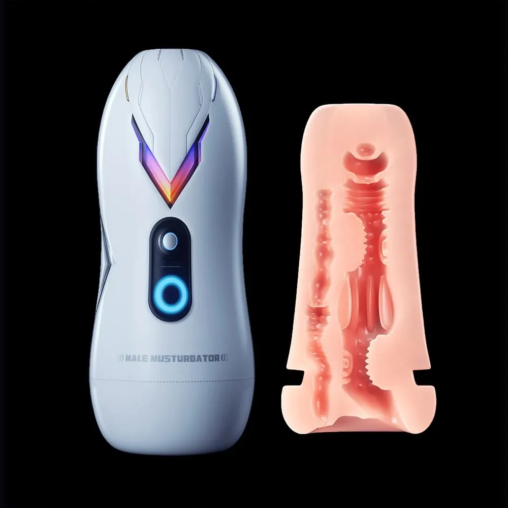 Masturbador masculino copo de silicone macio bolso buceta vagina real ânus 2 em 1 sucção a vácuo treinador de resistência brinquedos sexuais adultos para homens — image 1