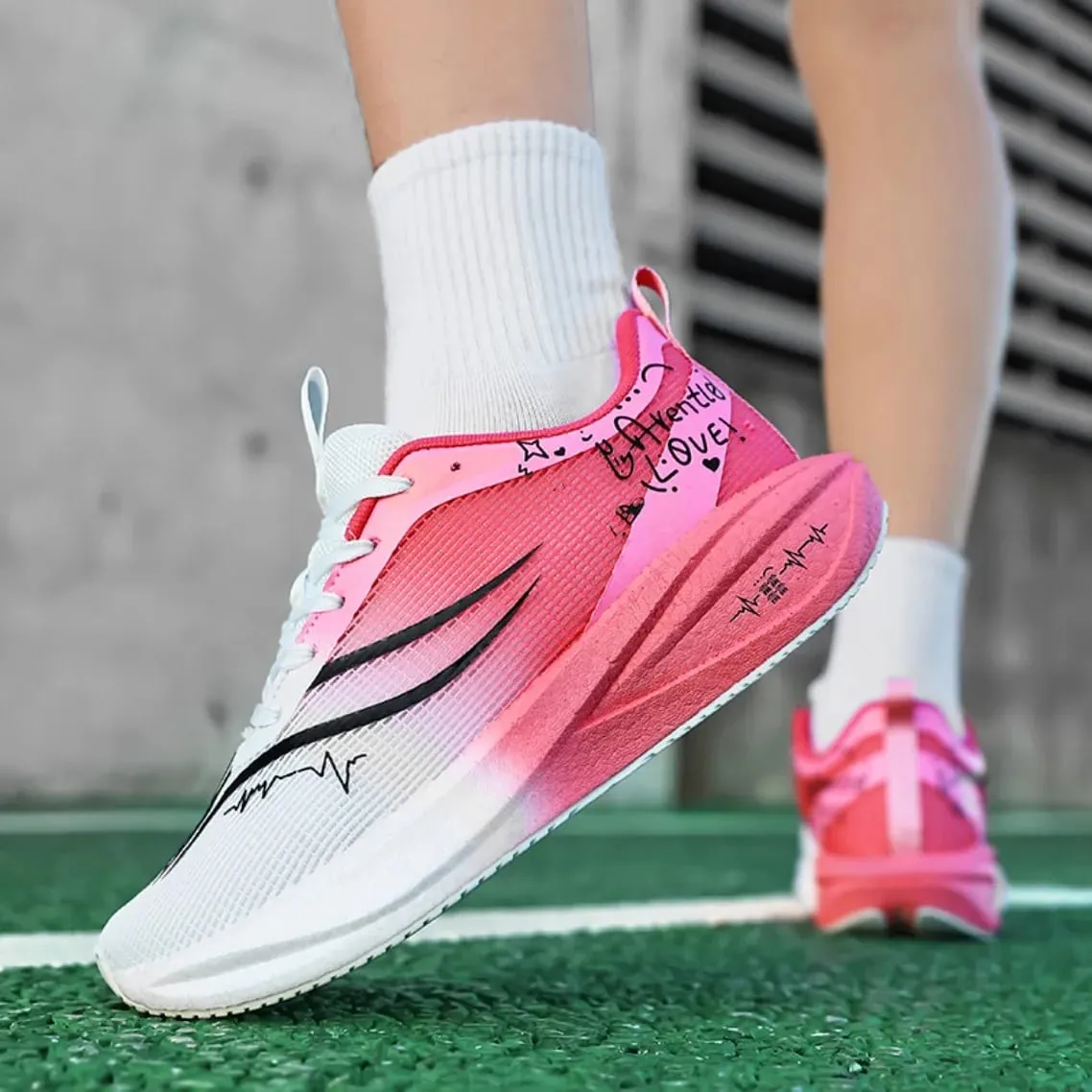 Unisex Marathon Running Shoes Carbon Plate Lightweight Sports Sneakers Athletic Walking Training Shoes Basketball Shoes — image 7
