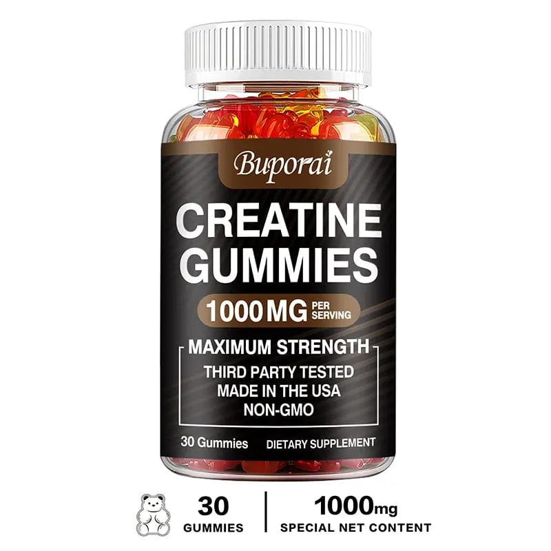 Creatine Monohydrate Gummies - Pre/post Workout Fitness Strength Muscle Building Provide Energy Supplements
