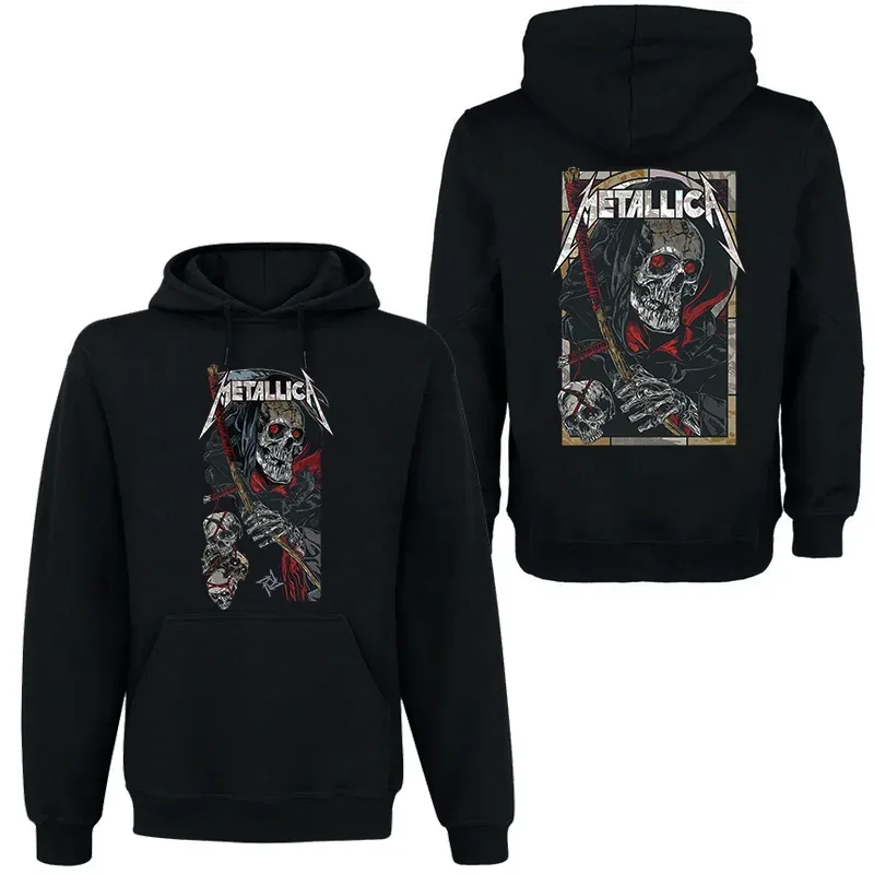Banda rock vento escuro moletom com capuz masculino rua hip hop top confortável suéter com capuz outono_inverno personalidade roupas masculinas — image 2