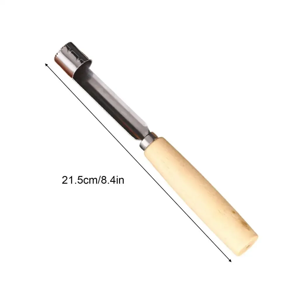 Stainless Steel Fruit Corer Multi-Function Pitter with Wood Handle Kitchen Fruit Slicing Cooking Juicing Canning Platters Tool — image 16