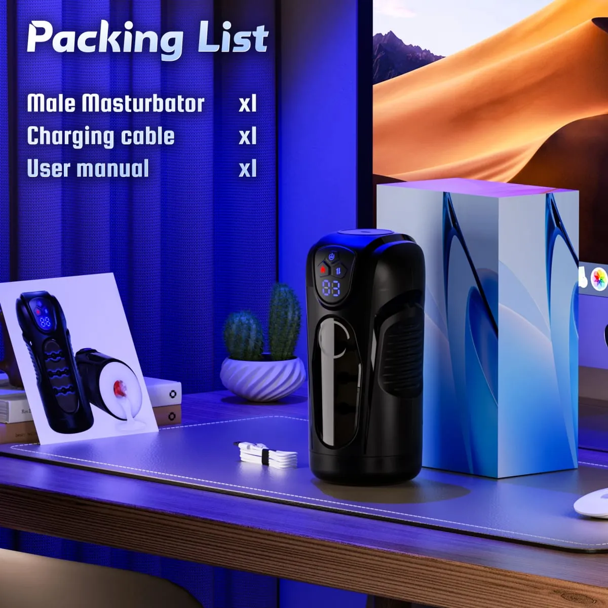 Male Masturbator Automatic Thrusting Vibration Heating Masturbation Cup Pocket Pussy Penis Pump Blowjob Sex Toy for Men