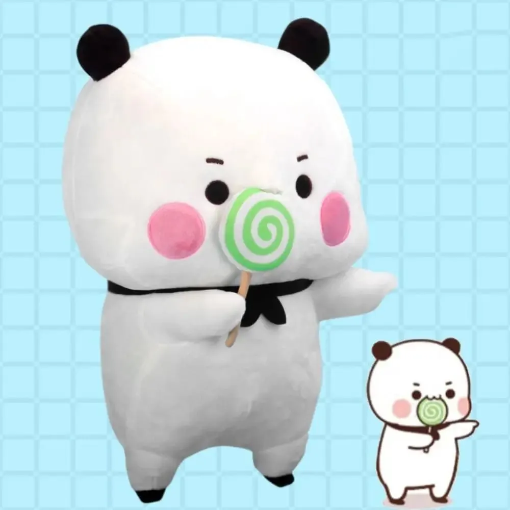 Bubu and Dudu Panda Plush Cute Cartoon Stuffed Soft Pillow Toy Wedding Handmade Ornament Panda Bear Doll Children's Day