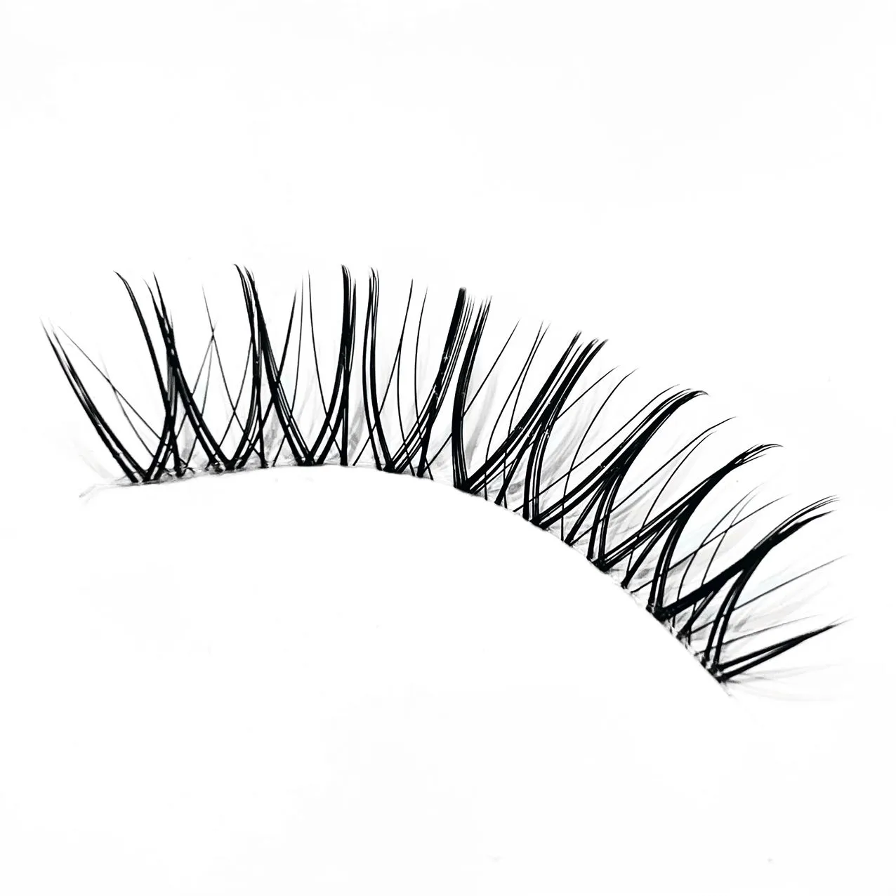 Doudoutian Korean Girl Group U Shape Individual Lashes Clear Band Natural Realistic Divine Beauty Eye Lashes — image 7