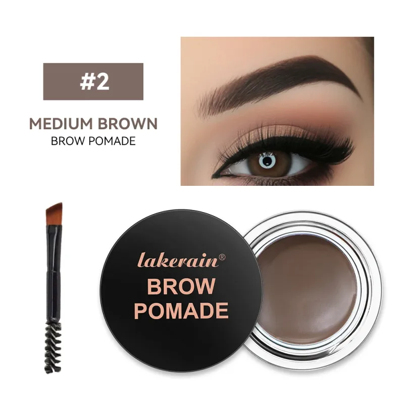 6 Colors Waterproof Eyebrow Tint with Brush Long-Wearing Full-Pigment Smudge-Proof Eyebrow Pomade Natural Wild Brows Makeup — image 10