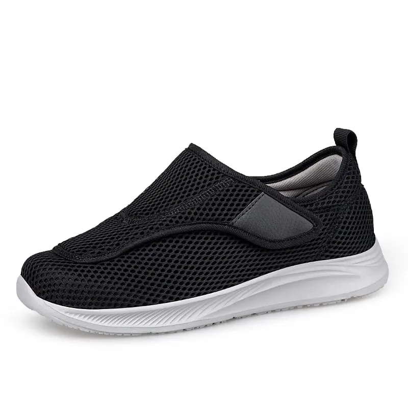 Adjustable Open Shoes For Men Lightweight Comfort Diabetic Walking Shoes Sneakers for Swollen Elderly Feet Normal Width — image 8