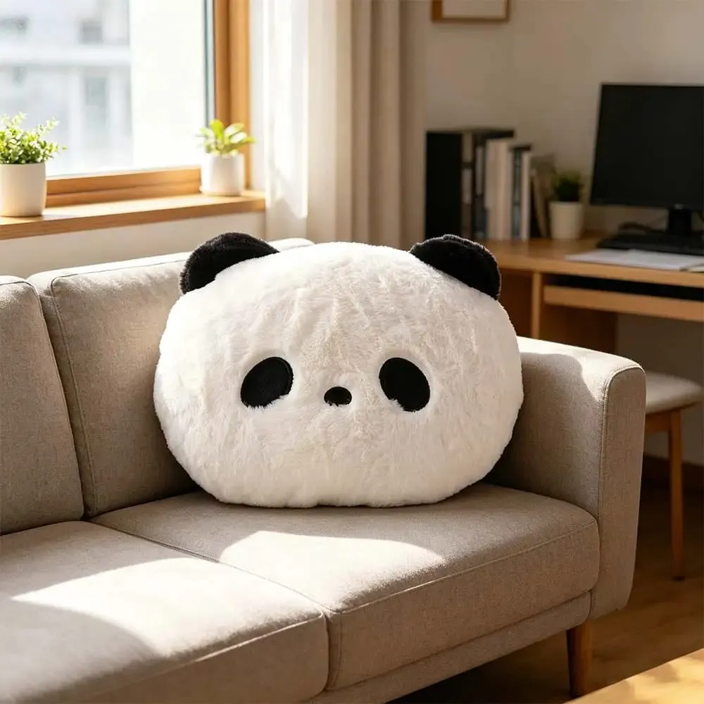 Stuffed Animal Panda Cushion Bedroom Sofa Kawaii Stuffed Panda Pillow 30cm Home Decoration Panda Throw Pillows — image 5