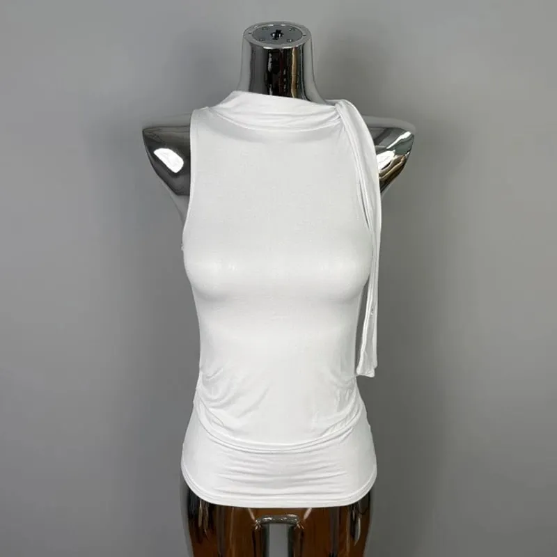 2026 Sexy Pure Desire Design Slim Women Bodycon Camisole Korean Dongdaemun Sleeveless Tank Top Solid Versatile Base Layer Top — image 5
