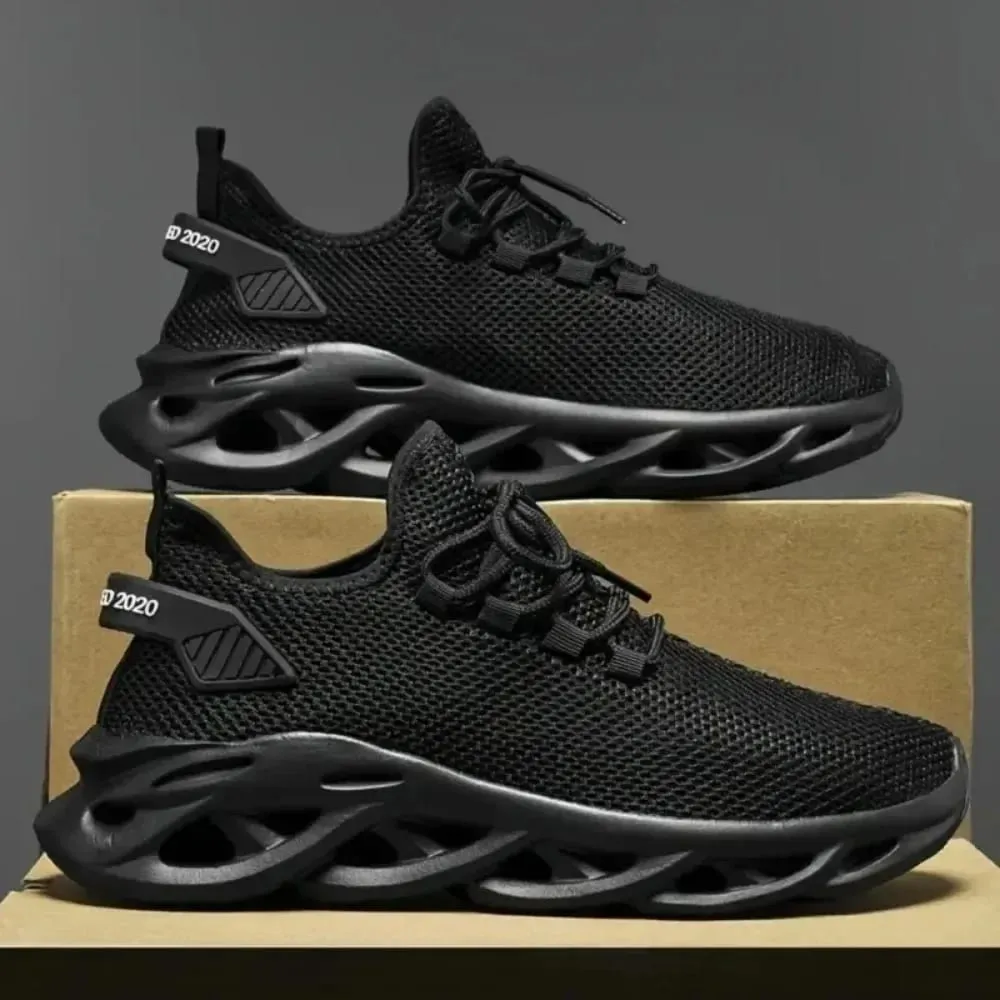 Men's Sports Running Black Jogging Shoes Casual Sports Shoes Brown Outdoor Breathable Mesh Lightweight Shock Absorbing Tennis — image 2