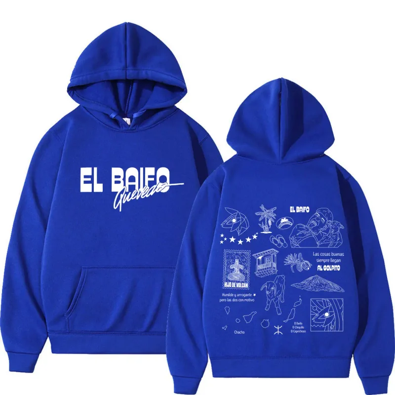 EL BAIFO Album 2026 Tour Graphics Hoodies Men Women Hip-hop Pullover Autumn Winter Loose Casual High Quality Sweatshirts — image 11