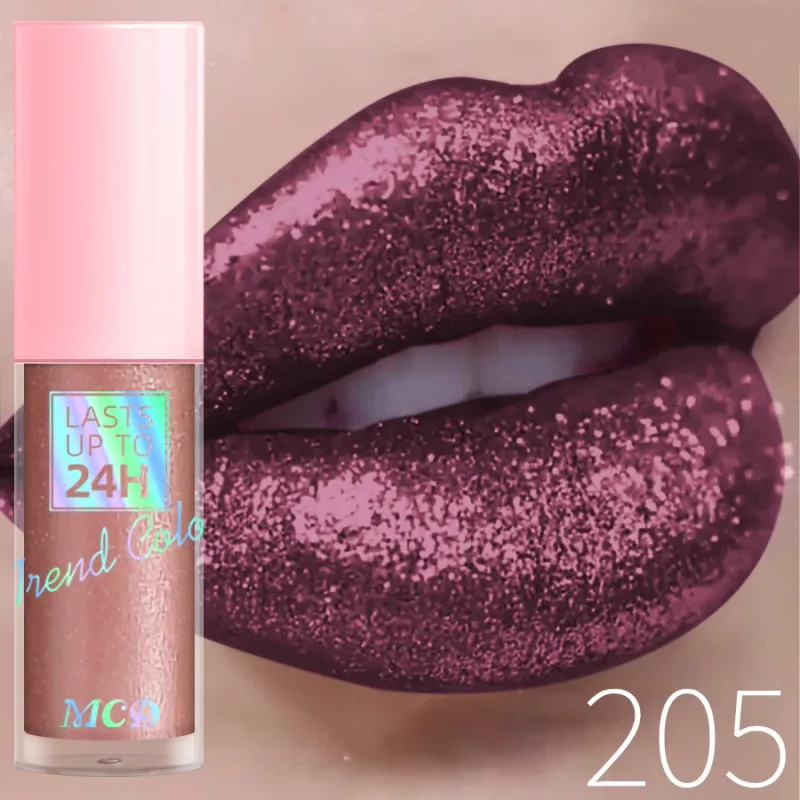 18 Χρώματα Diamonds Glitter Lip Gloss Μεγάλης διάρκειας Αδιάβροχο Υγρό Κραγιόν Pearl Shining Lip Color Sparking Lip Makeup Women — image 10