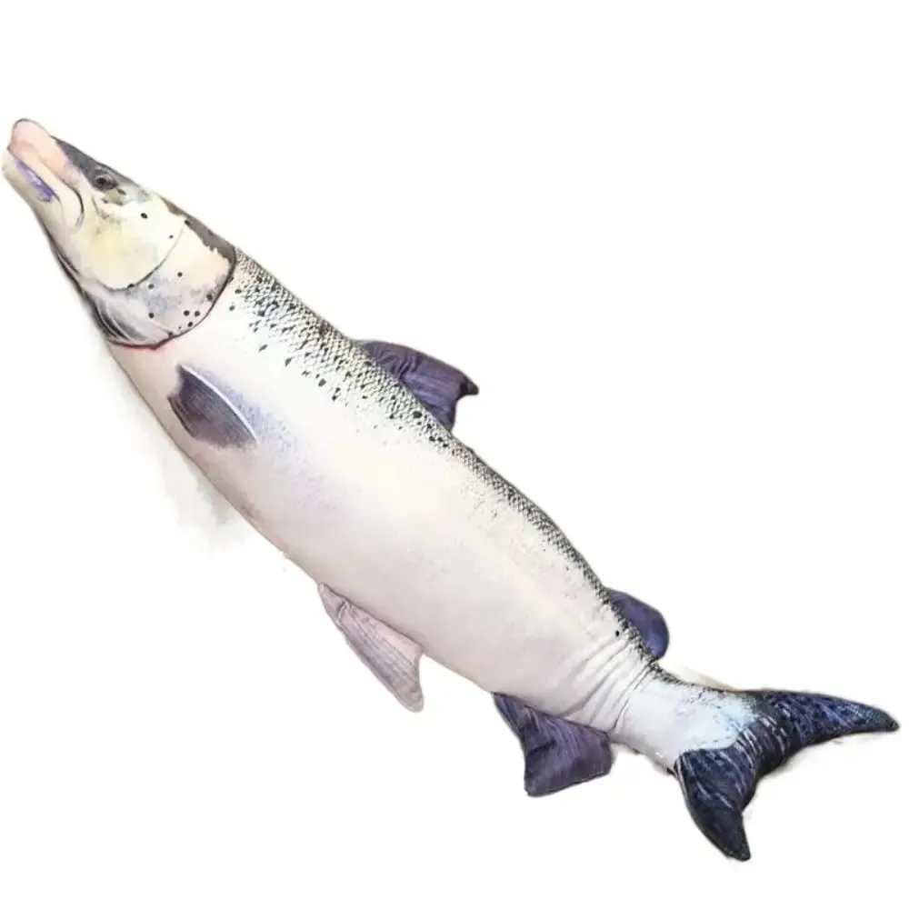 PP Cotton Simulation Sea Fish Stuffed Soft Sea Fish Stuffed Saury Salmon Fish Sleeping Pillow Girls Chrismas Gift — image 9