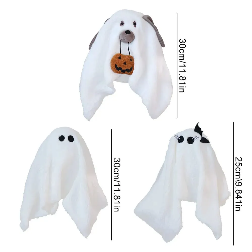 Fun Cute Ghost Dog Pillow White PP Cotton Halloween Gift Room Decoration Bat Throw Pillow Bedroom — image 6