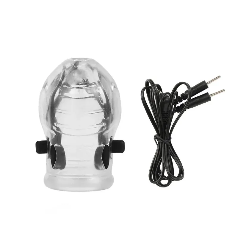 Panlalaking Penis Lock Cock Ring Pagkaantala ng Ejaculation Electric Shock Electro Shock Penis Ring Reusable Cockring Adult Sex Toys