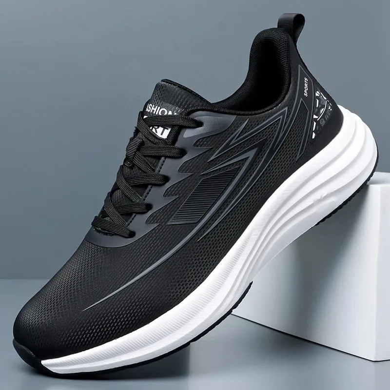 Men Waterproof Leather Running Shoes Lightweight Non‑Slip Casual Sports Shoes Daily Walking Sneakers Male Gym Athletic Trainers — image 7