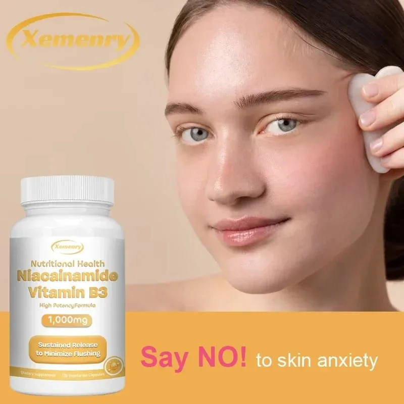 Niacinamide Vitamin B3 Capsules - Supports Brain Function and Heart Health Boosts Energy Production and Enhances Immunity — image 3