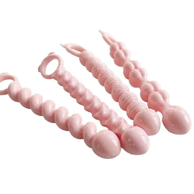 S-grânulos macio anal plug ânus brinquedos grandes bolas de silicone g-ponto estimulante butt plug adulto sexo casal sexy — image 1
