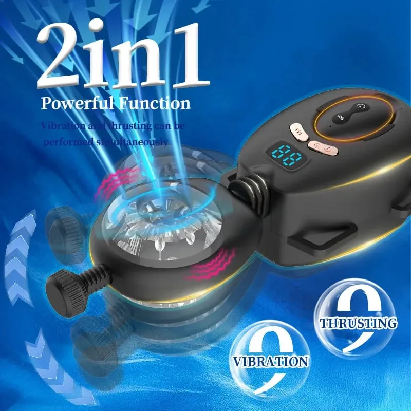 Automatic Swing Male Masturbator Wearable Thrusting Vibrating Masturbator para sa Lalaki Male Stroker Pocket Pussy Adult Sex Toys — image 3