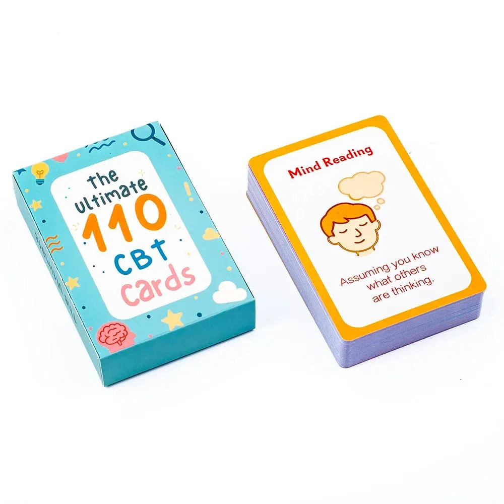 110pcs Adult Mindfulness Cards Emotional Management Supplies Stress Relief Tool Mental Wellness for Teens & Students Board Game — image 5