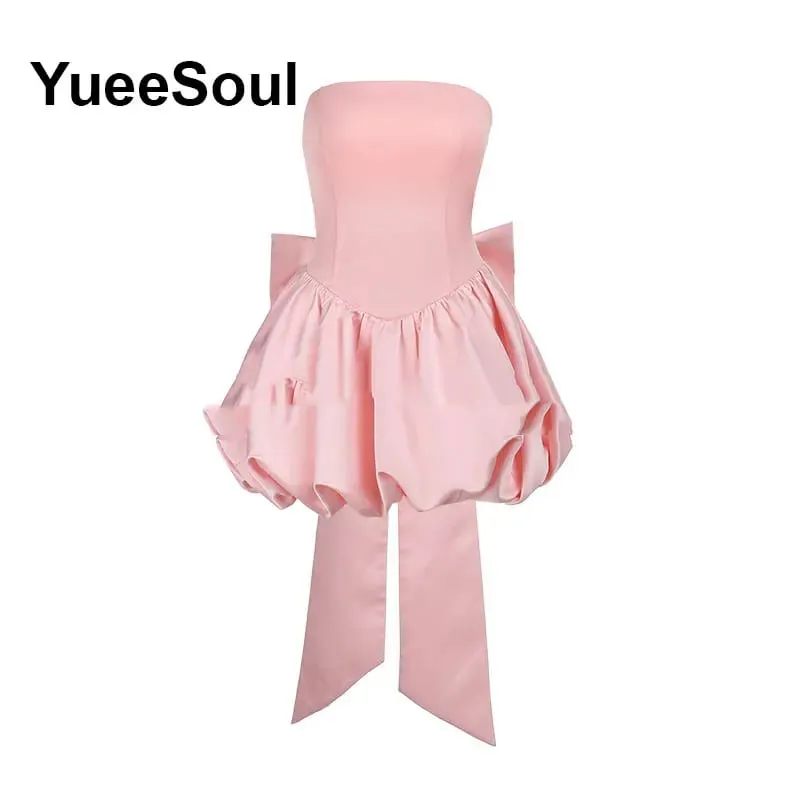 Pink Women's Dress Elegant Evening Birthday Party Female Dresses 2026 Summer New Sweet Cute Y2K Casual High Street Lolita Dress — image 4