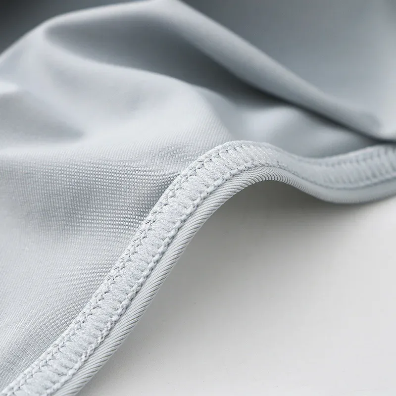 Cuecas masculinas biquíni sexy roupa interior masculina de seda gelo pênis bolsa cuecas calzoncillos hombre deslizamento gay lingerie sólida — image 11
