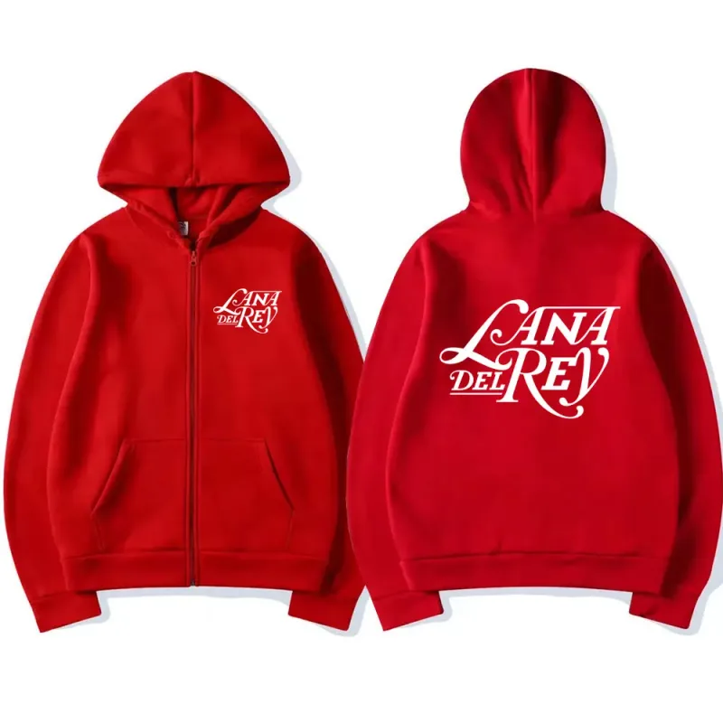 Lana Del Rey Graphic Logo Zipper Hoodie Lalaki Babae Vintage Oversized Zip Up Sweatshirt Fashion Fleece Hoodies Jackets Streetwear — image 7