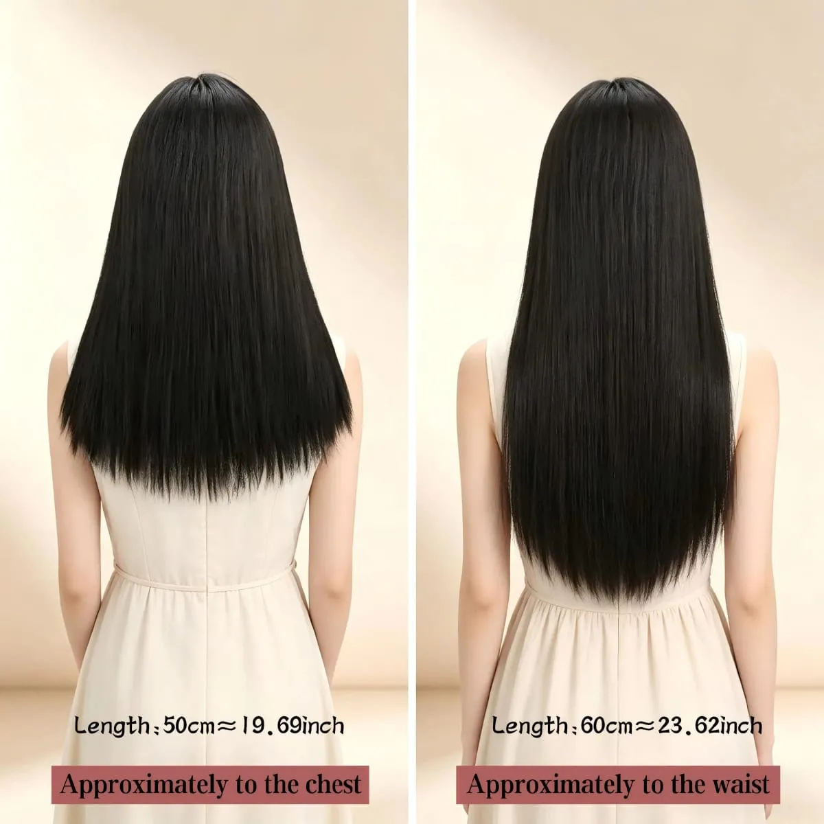 3Pcs Long Straight Synthetic Clip In Hair Extensions Invisible Seamless Natural Hairpiece Lightweight Secure BB Clips For Women — image 6