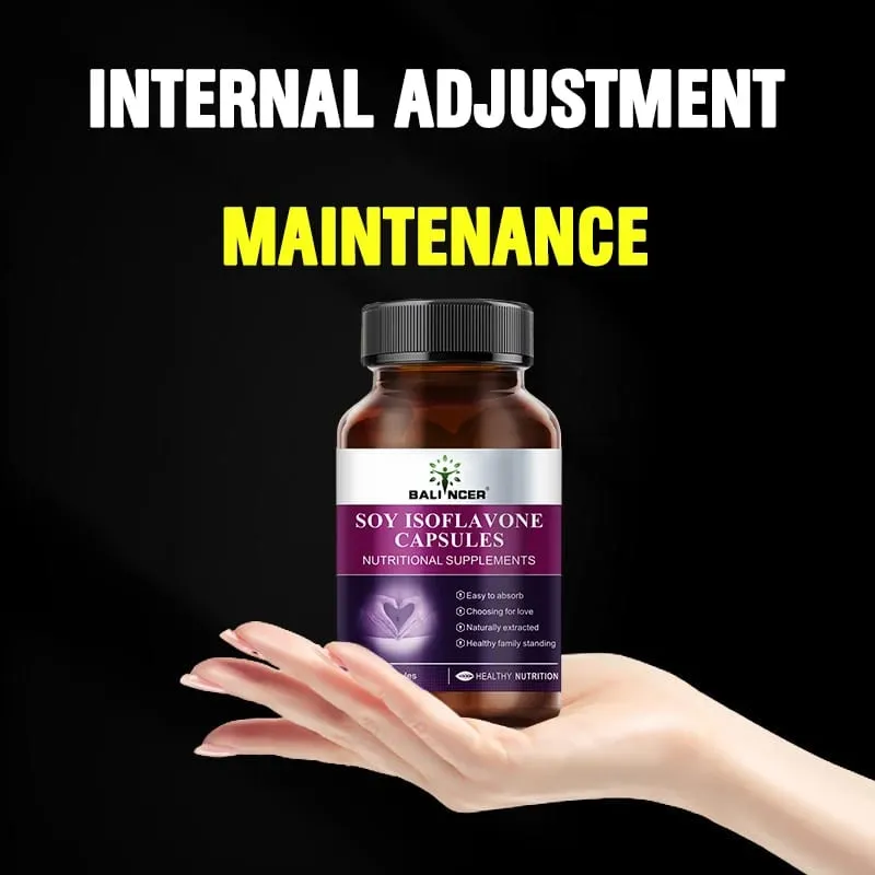 Soy Isoflavone Extract Capsules Physical Condition Maintenance Menopause Relief Mood Support Female Nutritional Supplement — image 3